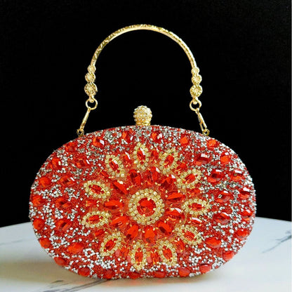 Dekorative verzierte Abendhandtasche