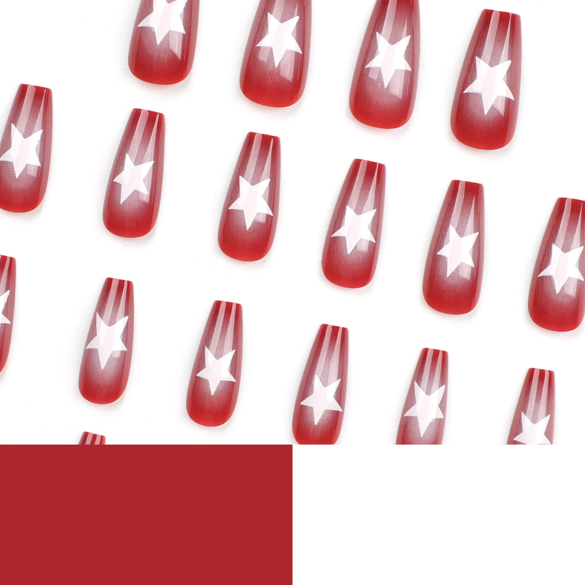 Kunstvolle Nagelkunst mit Sternenmuster Brehn