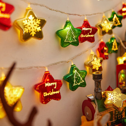 Festliche Lichterkette mit Weihnachtskugeln Brehn