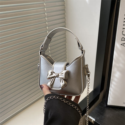 Bow Detail Mini Handtasche