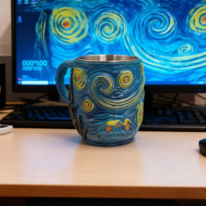 Künstlerische von Sternen erfüllte Nacht-Themen Kaffeetasse Brehn