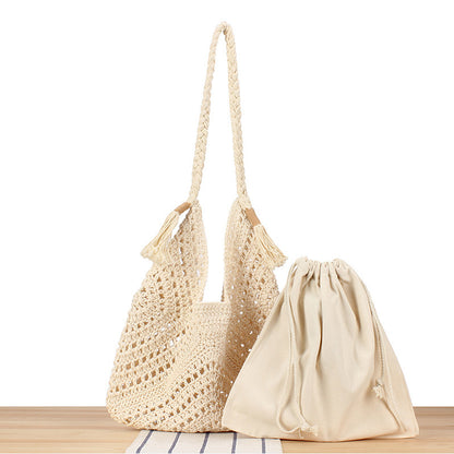 Handgefertigte Grobe Netz-Tasche Brehn