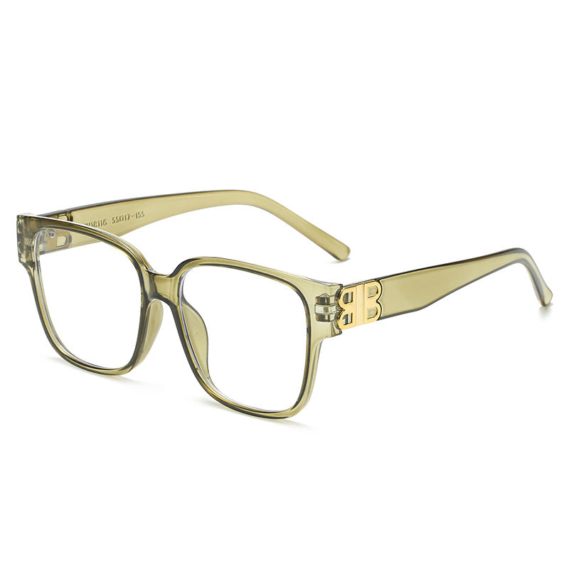 Damen modische quadratische Sonnenbrille mit elegantem Logo Brehn