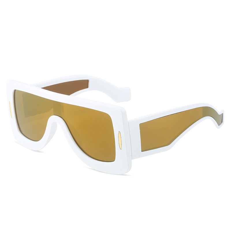 Damen futuristische Oversized Sonnenbrille Brehn