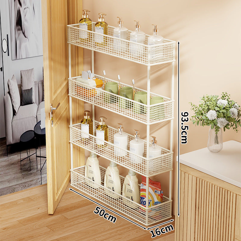 Slim Narrow Pull-Out Mesh Storage Organizer für Schrank und Türspalt