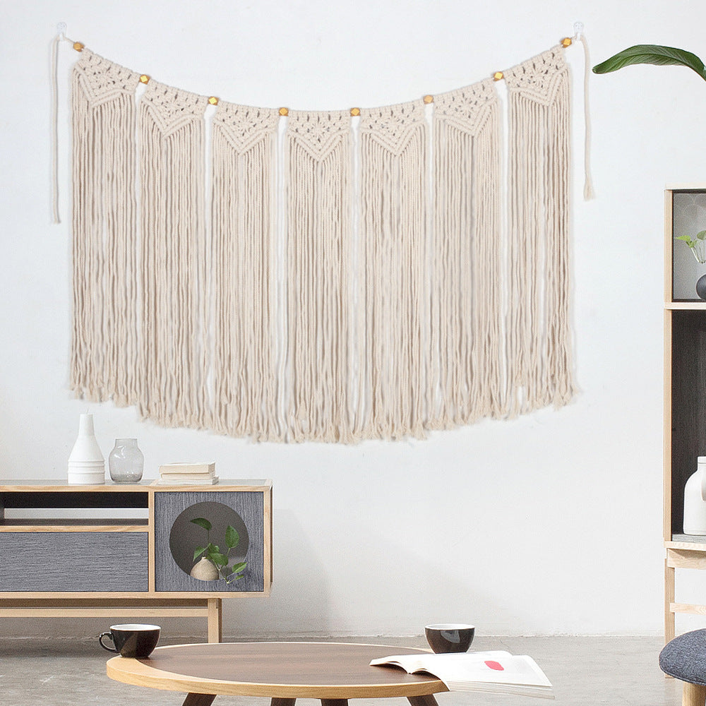 Makramee Wandbehang mit künstlerischem Design