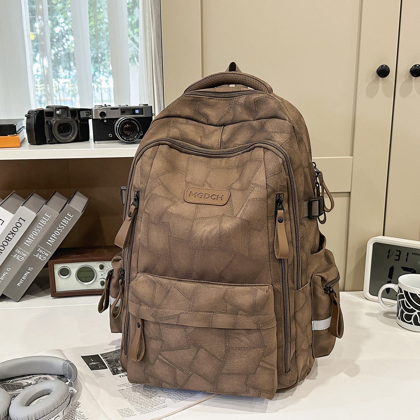 Multi-Funktionaler Texturierter Schulrucksack
