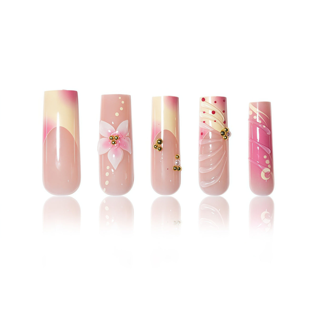 Floral Artisan Press-On Nail Set Brehn