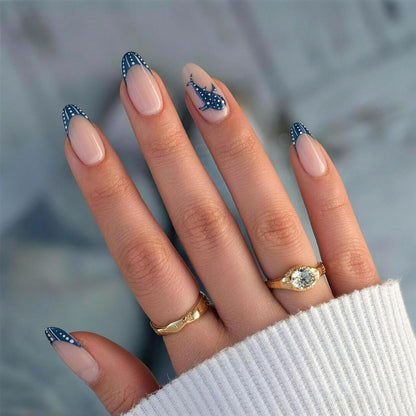 Künstlerisches Delfin-Themen Press-On Nagelkunst Set Brehn