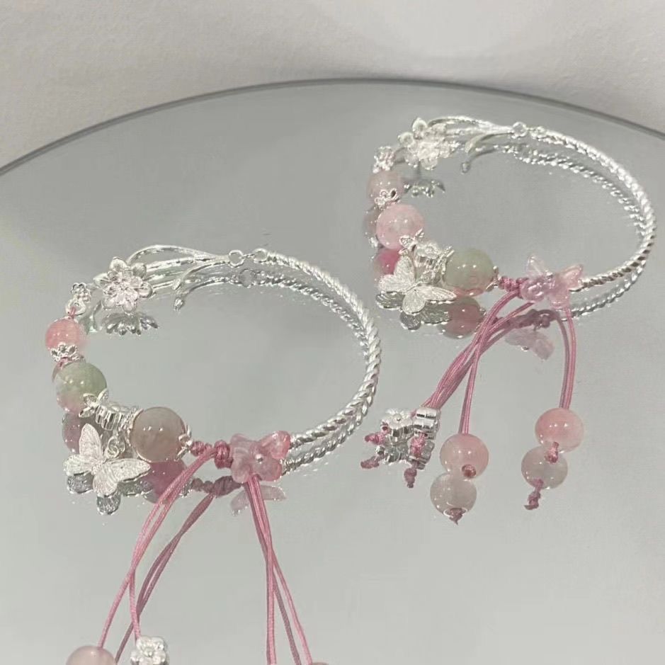Elegante Blumen- und Edelstein-Armband Brehn