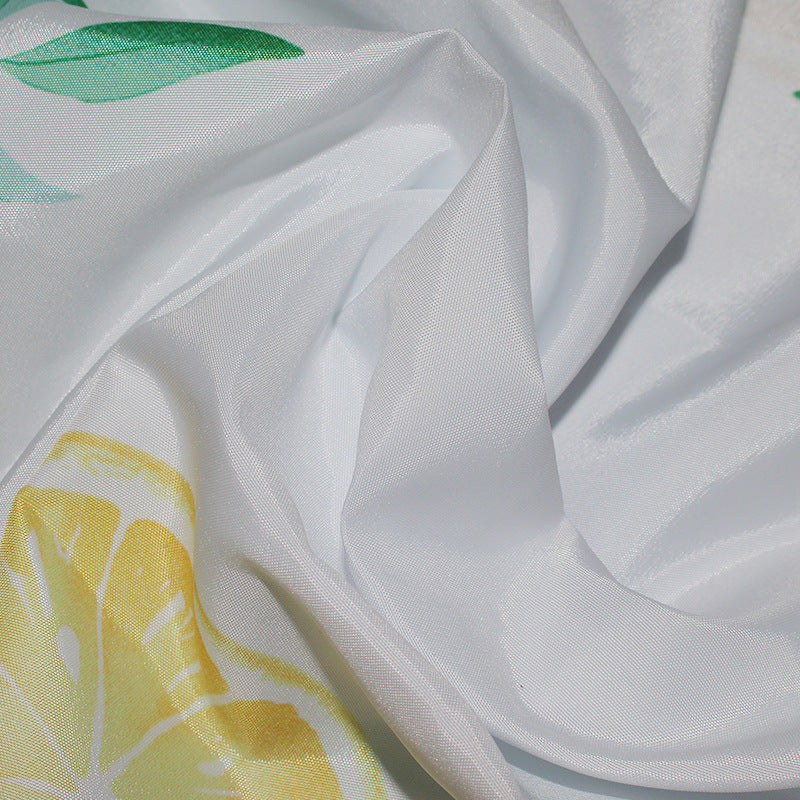 Damen Vibrant Citrus Print Duschvorhang Brehn