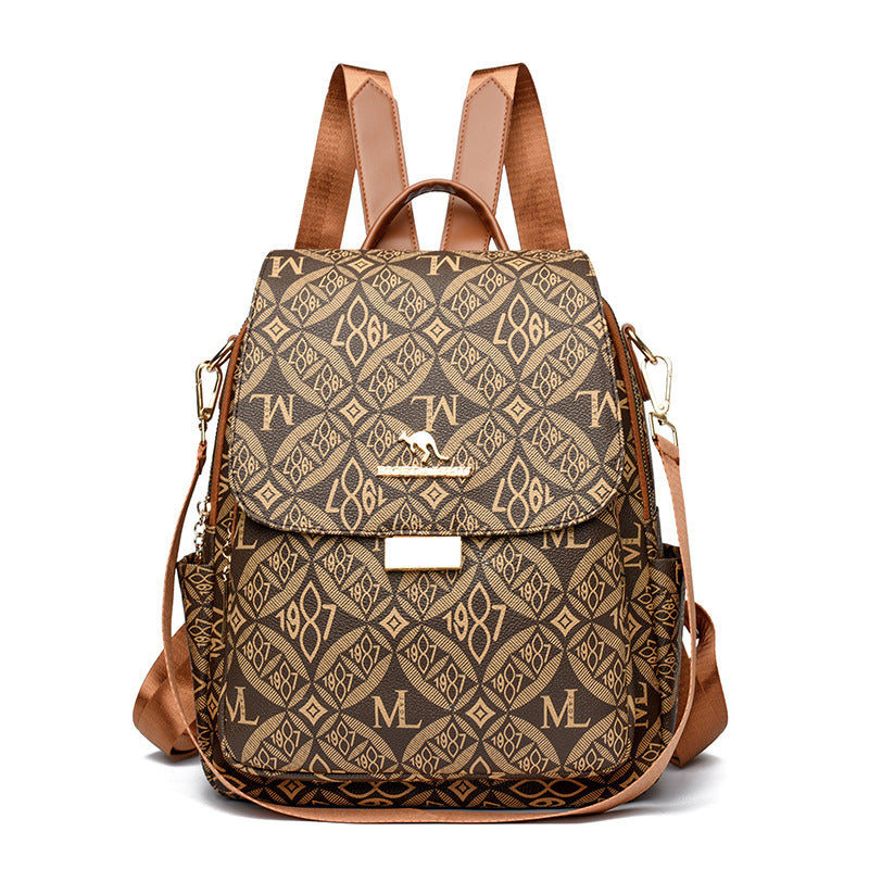 Designer gemusterter Rucksack
