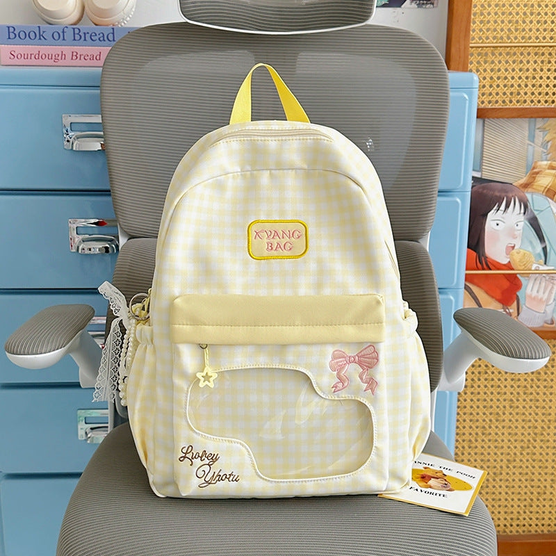 Niedlicher karierten Design Rucksack Brehn