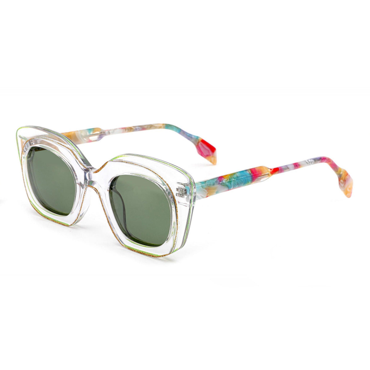 Damen Sonnenbrille mit breitem, modernem Rahmen Brehn