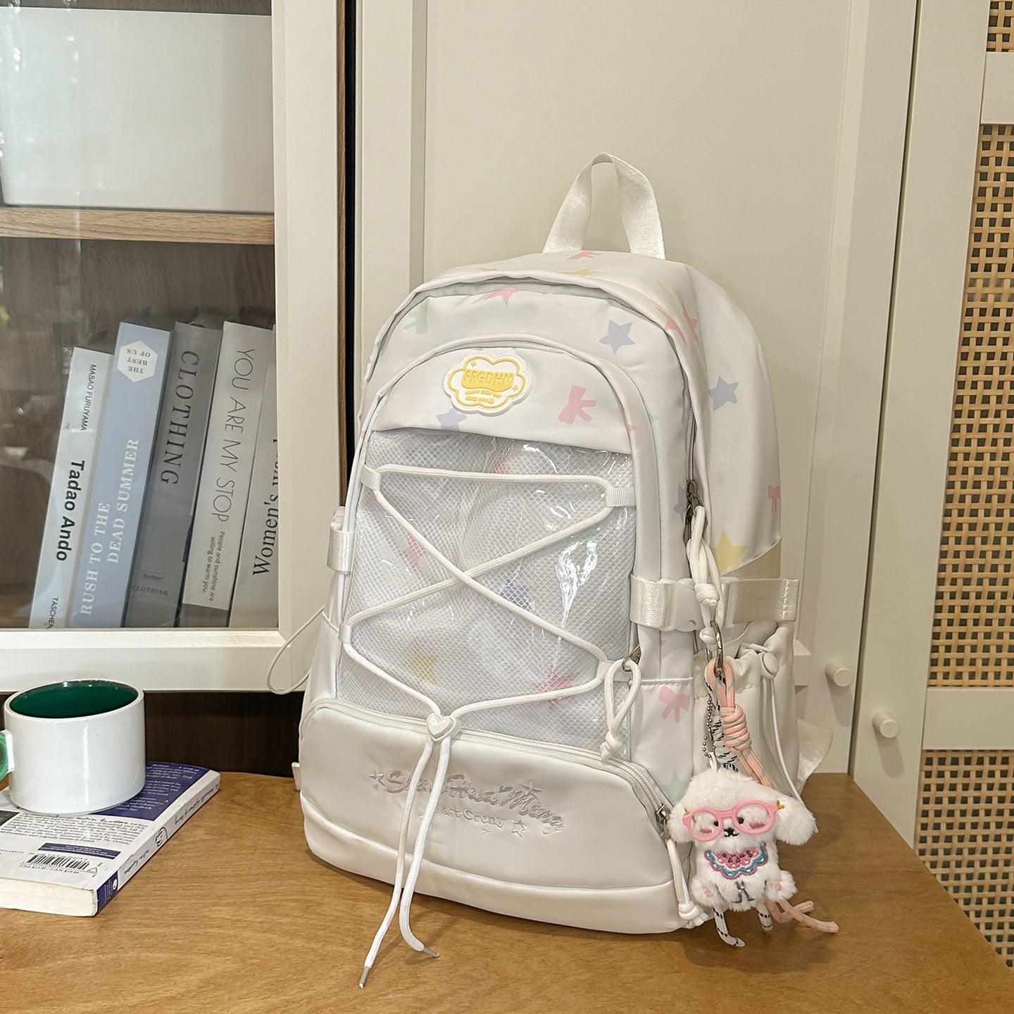 Stylische Stern-Bestickte Rucksack Brehn