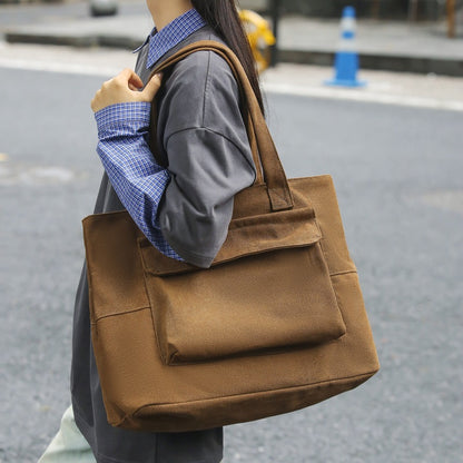 Geräumige Multifunktions-Tote mit vielen Taschen