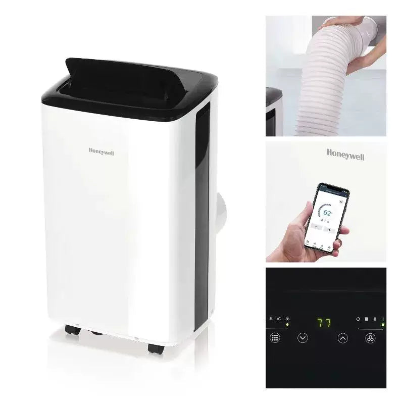 Unisex Einheitsgröße smart tragbare Klimaanlage mit WiFi-App-Steuerung, Luftentfeuchter, Ventilator und digitalem Touch-Display Brehn