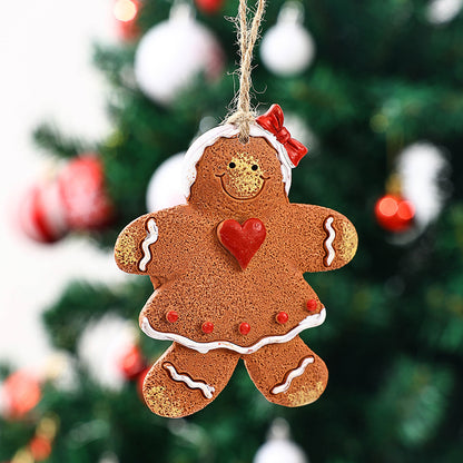 Dekorative Weihnachtsfigur im Lebkuchenmann-Design Brehn