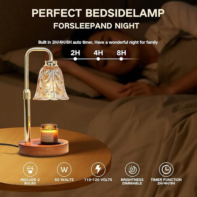 Elegante Tischlampe aus Glas