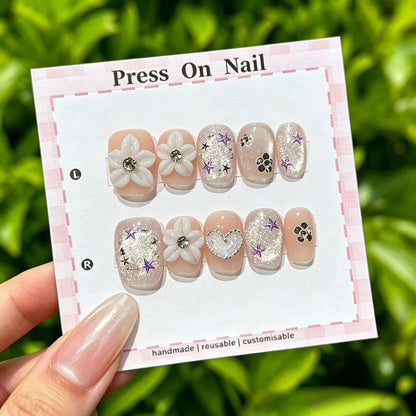 Anpassbare Ombre Press-On Nägel