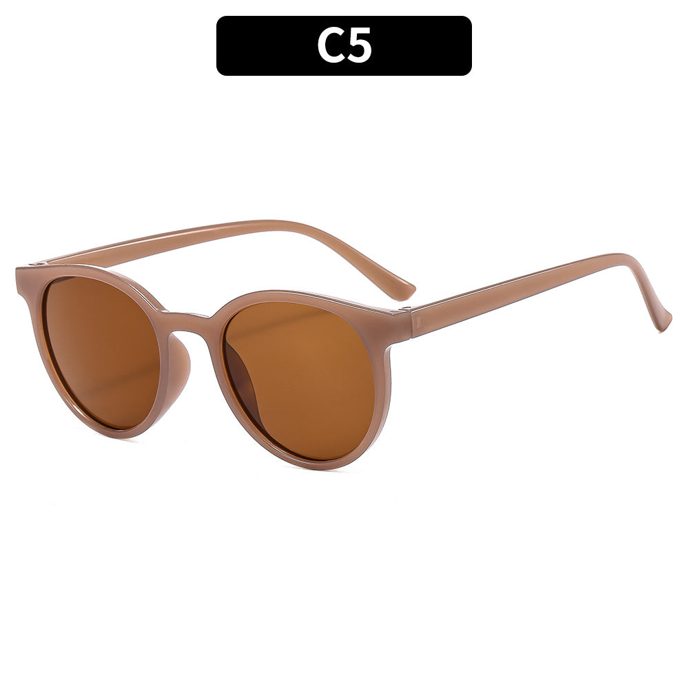 Vintage-Inspirierte Runde Rahmen Sonnenbrille