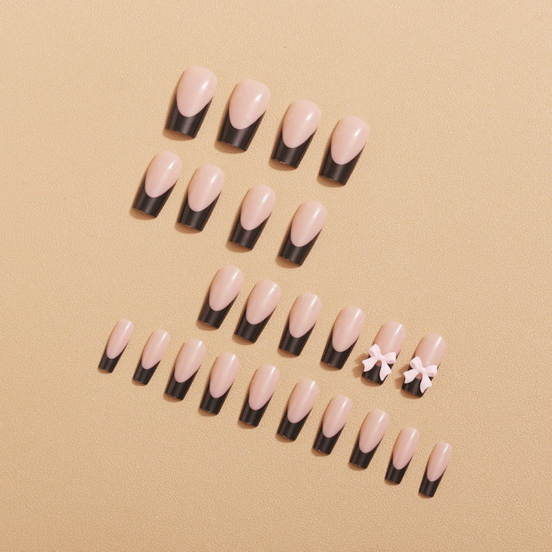 Künstliche Nagelspitzen mit Schleifen-Design Brehn