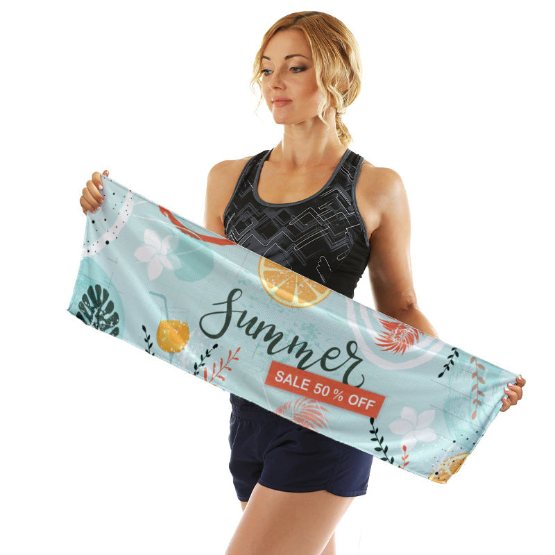 Sportliches Mikrofasertuch mit lebendigem Sommerdesign Brehn