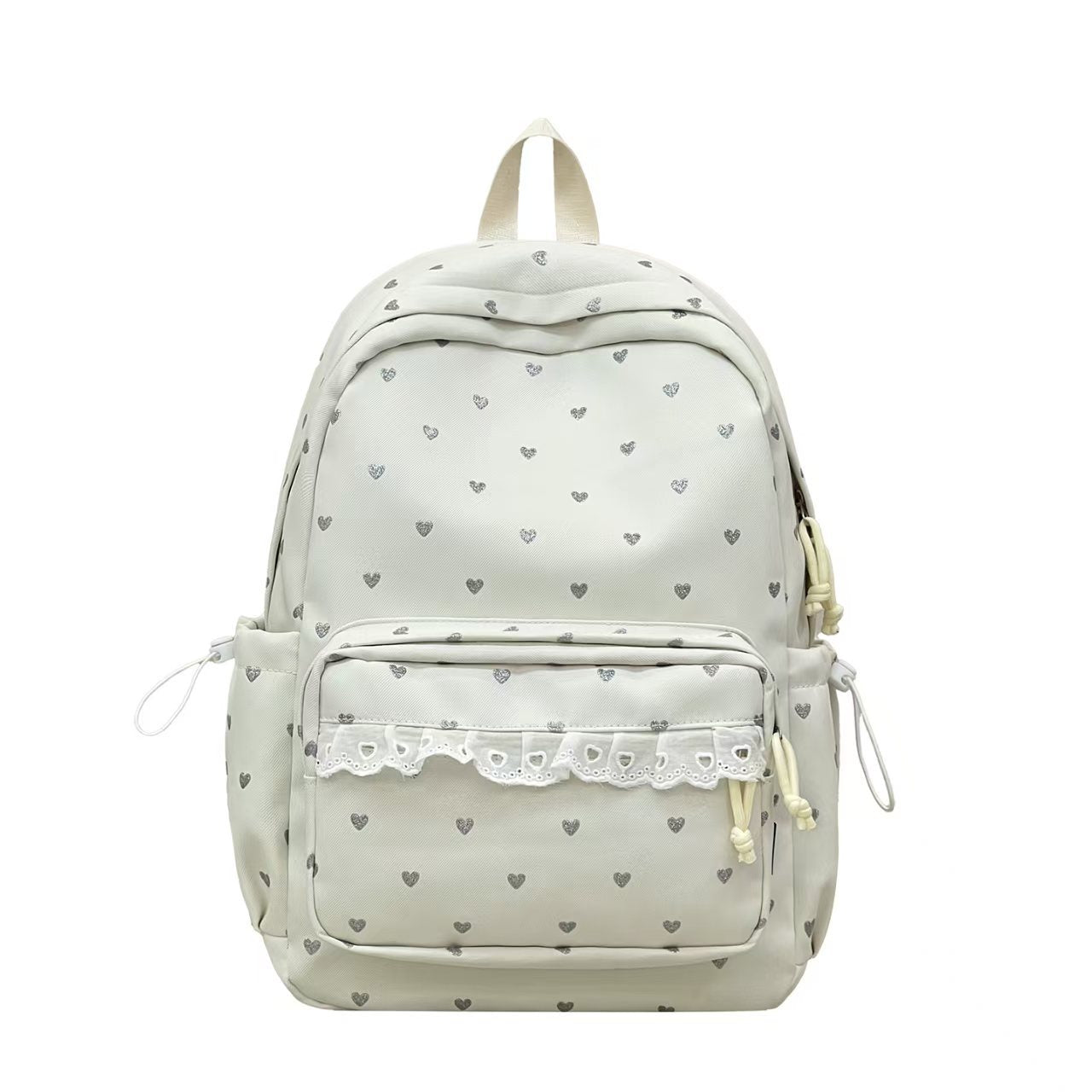 Rucksack mit Feinem Herzmotiv und Zarter Spitzenapplikation Brehn
