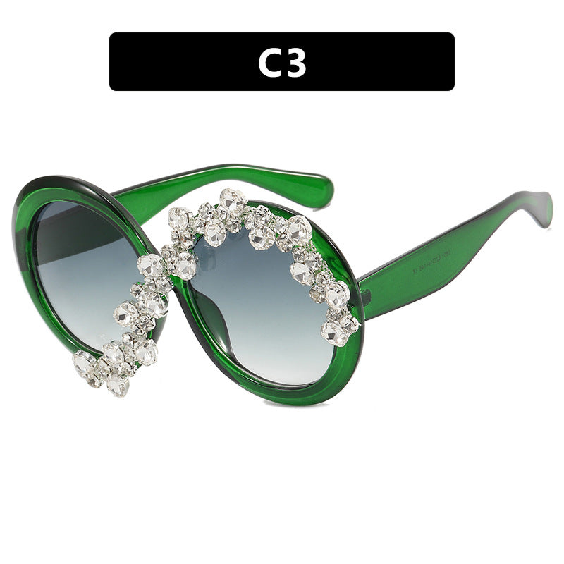 Damen Glamouröse Sonnenbrille mit Strassapplikationen Brehn