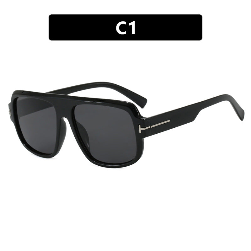 Damen modische quadratische Sonnenbrille mit trendigem Schildkrötenmuster Brehn