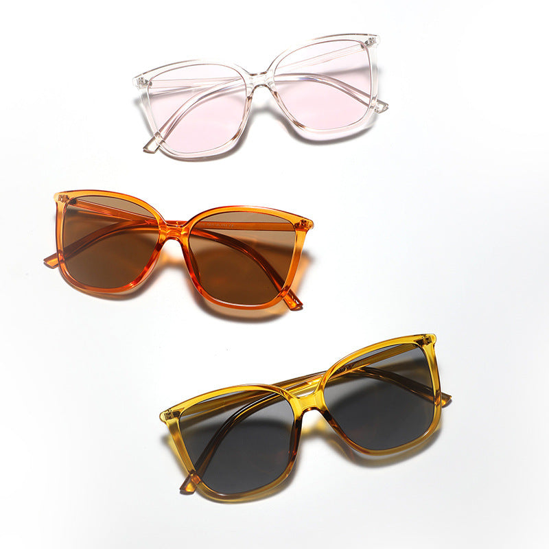 Damen Cat-Eye Sonnenbrille mit luxuriösem Transparenzrahmen und UV-Schutz Brehn