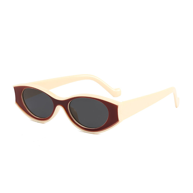 Damen Cat-Eye Sonnenbrille mit kontrastierendem Rahmendesign Brehn