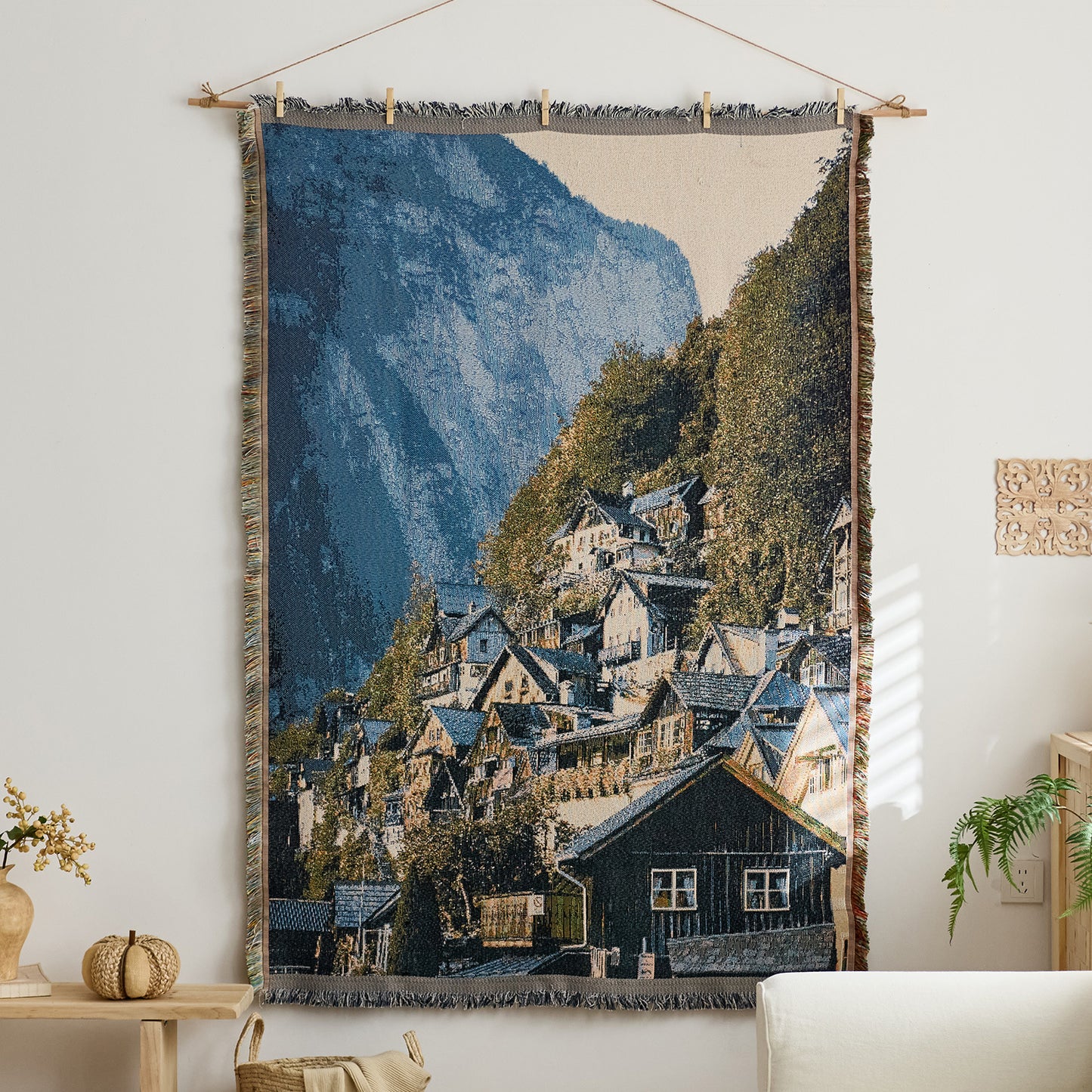 Künstlerischer gewebter Wandteppich Wandbehang