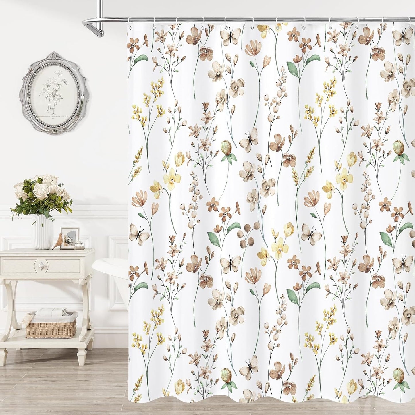 Florales Druck Duschvorhang Brehn