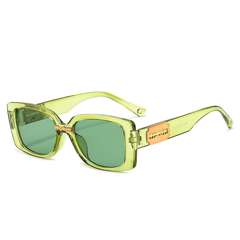 Eleganter Look Retro Quadratischer Rahmen Sonnenbrille