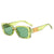 Eleganter Look Retro Quadratischer Rahmen Sonnenbrille