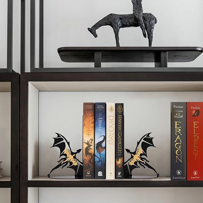 Drachen-inspirierte dekorative Buchstützen