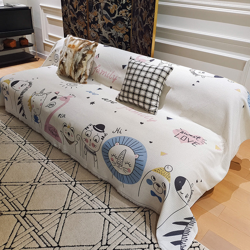 Künstlerische grafische Sofawurfdecke