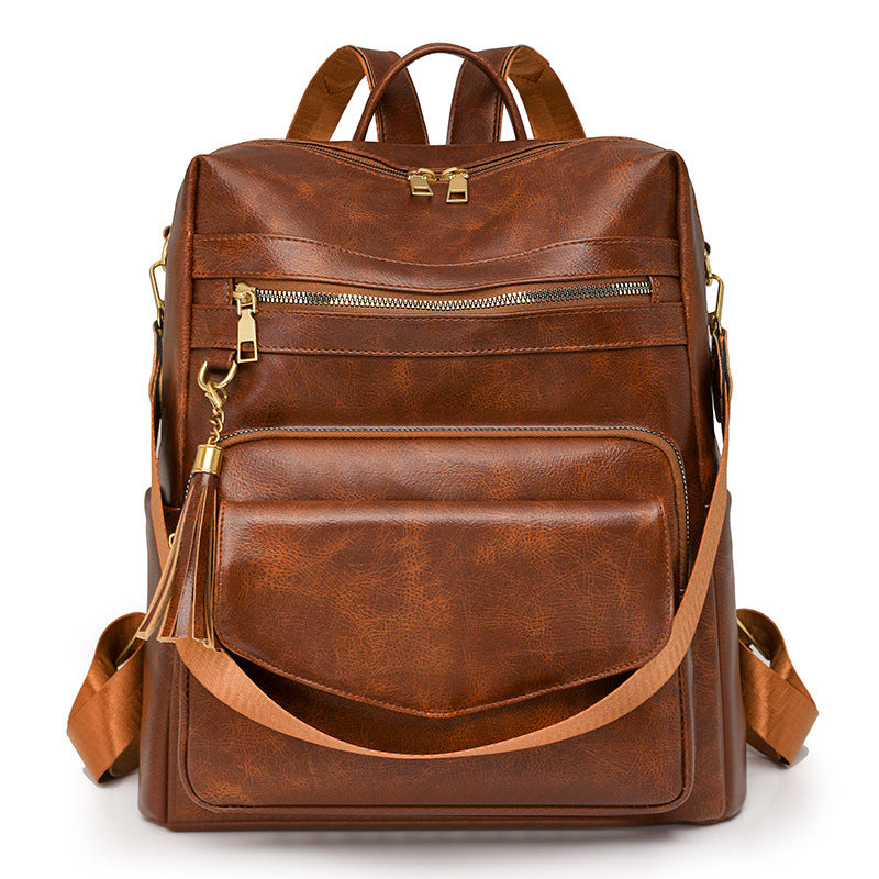 Multifunktionaler Stilvoller Leder Rucksack Brehn