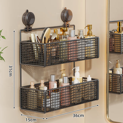 Saug-Montage Vertikales Mesh Kosmetik- & Toiletten-Organizer