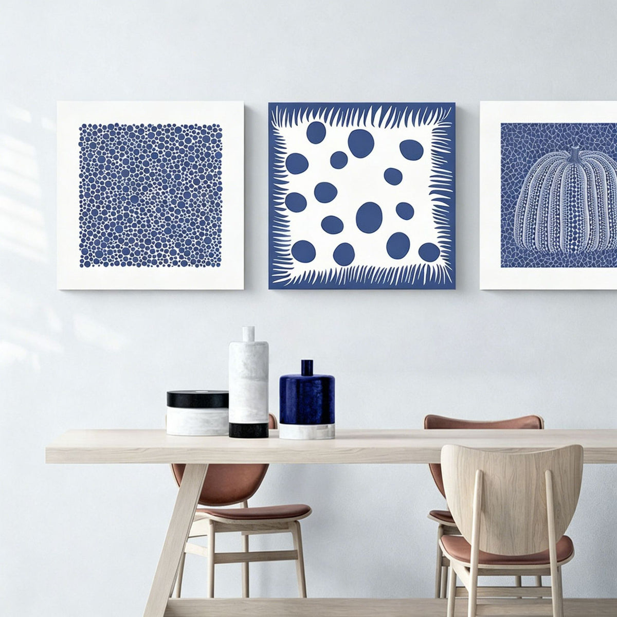 Zeitgenössische abstrakte Kürbis-Leinwandkunst
