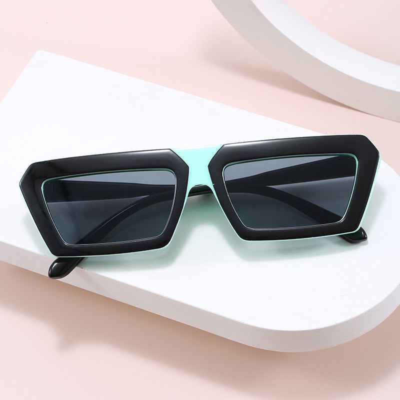 Damen geometrische Sonnenbrille im trendigen Design Brehn