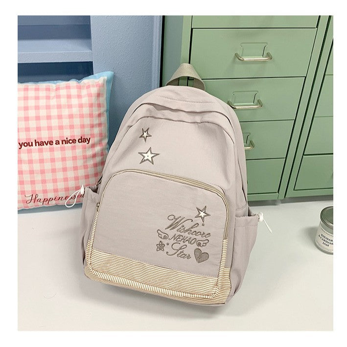 Stylische Bestickte Schulrucksack