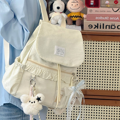 Stylischer Rüschendesign Schulrucksack Brehn