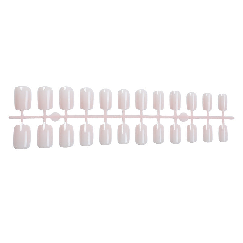 Elegantes Press-On Nagelset mit stilvollem französischen Spitzen-Design Brehn
