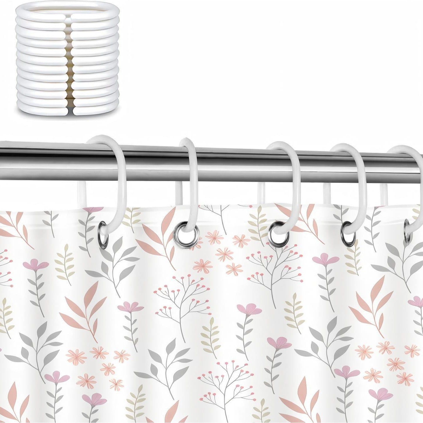 Florales Druck Duschvorhang Brehn