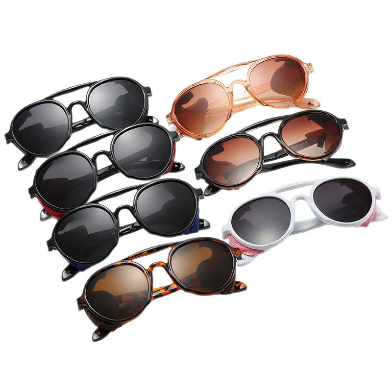 Damen trendige Fashion-Sonnenbrille mit innovativem  Rahmenbrett Brehn