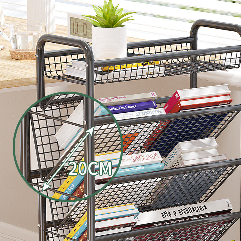 Rolling Metal Buchaufbewahrung Rack Brehn