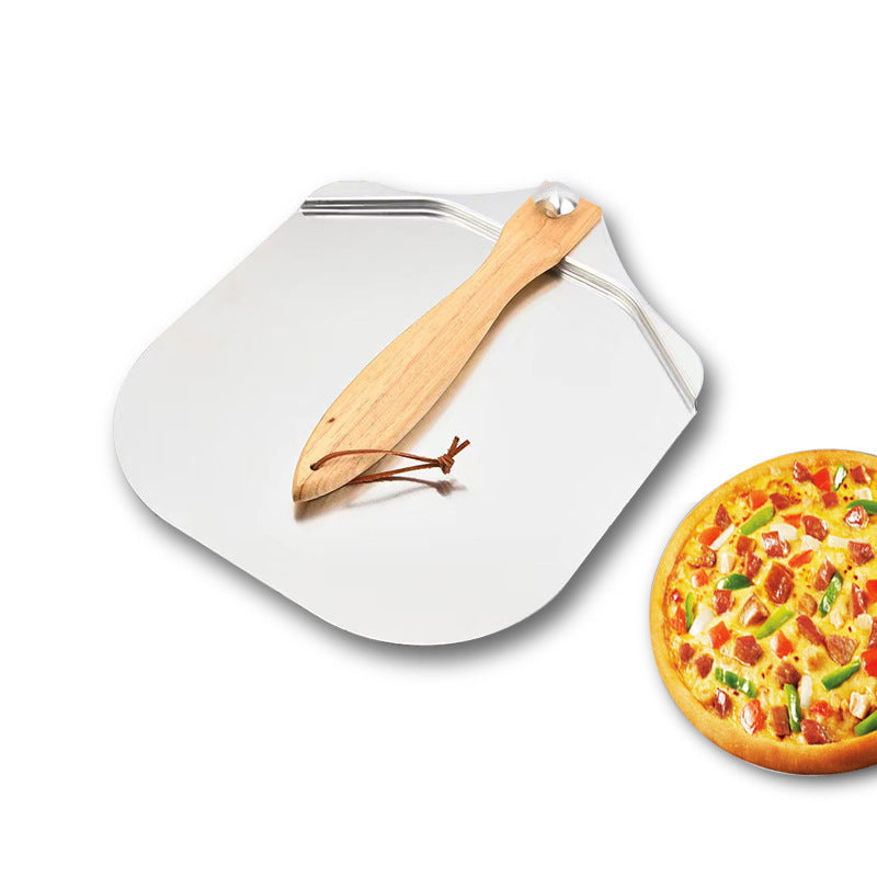 extra-groß dünn professionell Aluminium-Pizzaschaufel mit ergonomischem Holzgriff Brehn