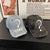Damen Destroyed Denim Baseballcap mit Grafikdesign Brehn